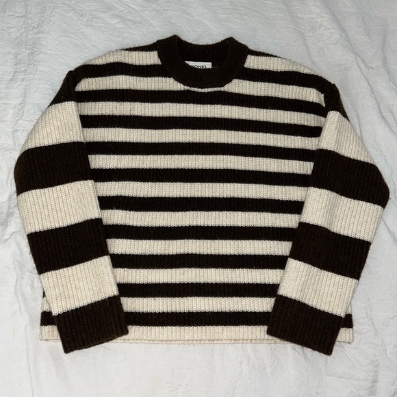 Monki Brown & Beige Knit Sweater - Picture 3 of 5